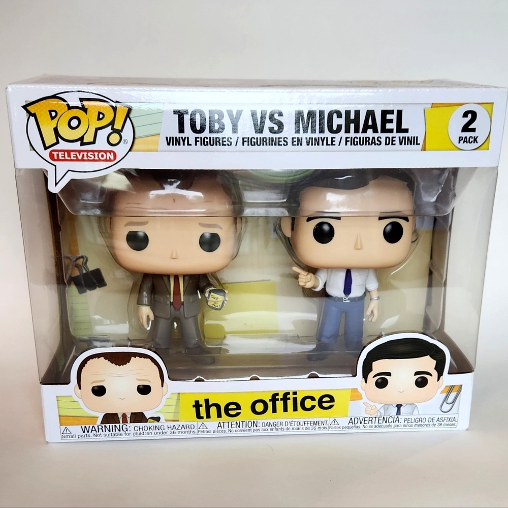NEW Funko Pop Michael VS Toby The Office 2 pack Michael Scott exclusive
